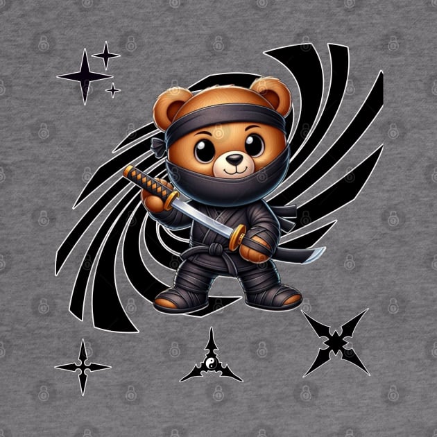 Ninja teddy bear by Out of the world